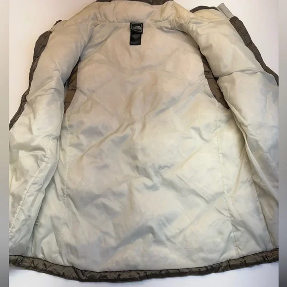 The North Face 550 Down Aconcagua Puffer Vest Womens L Brown Quilted - Picture 6 of 10